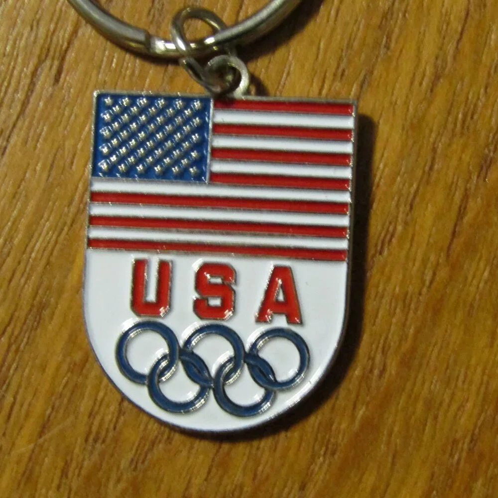 Team USA Olympic Shield Keychain | Vintage Collectible